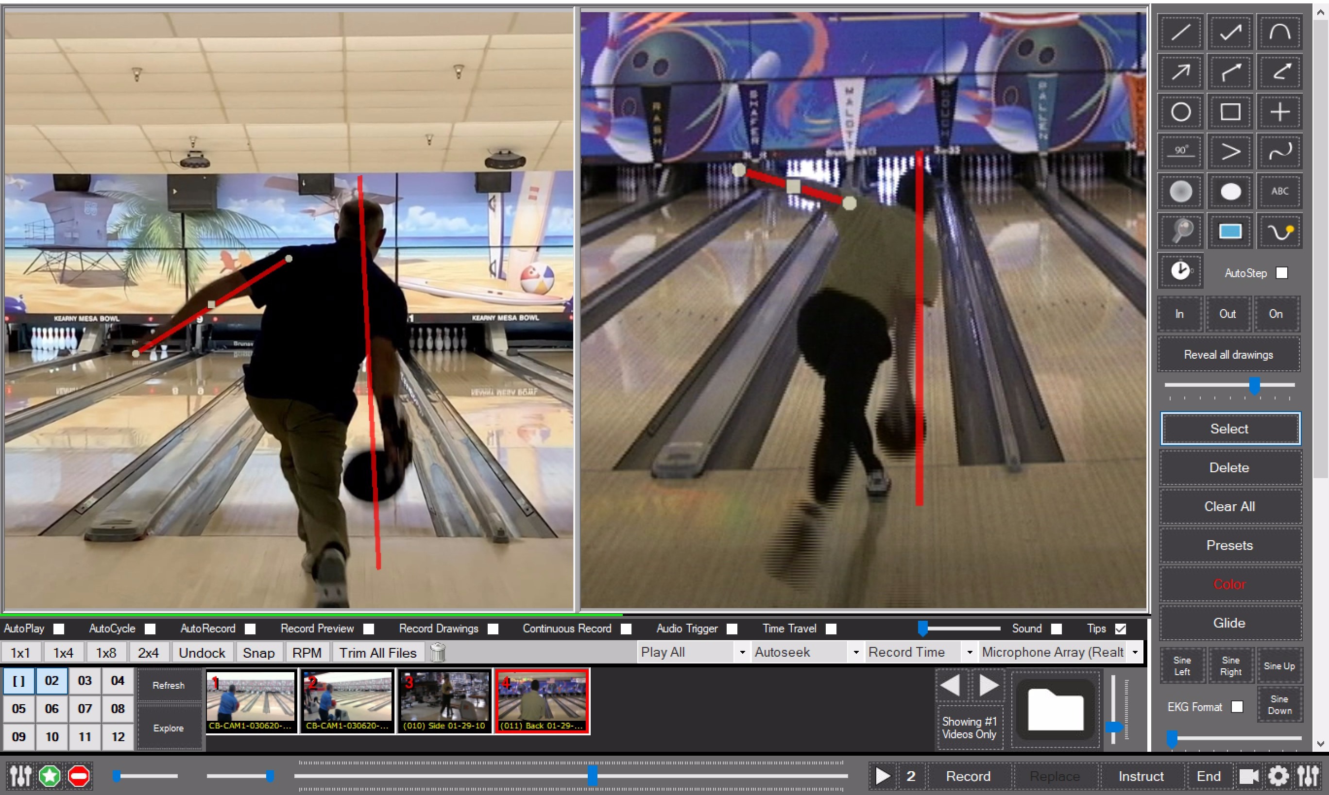 Video motion analysis example